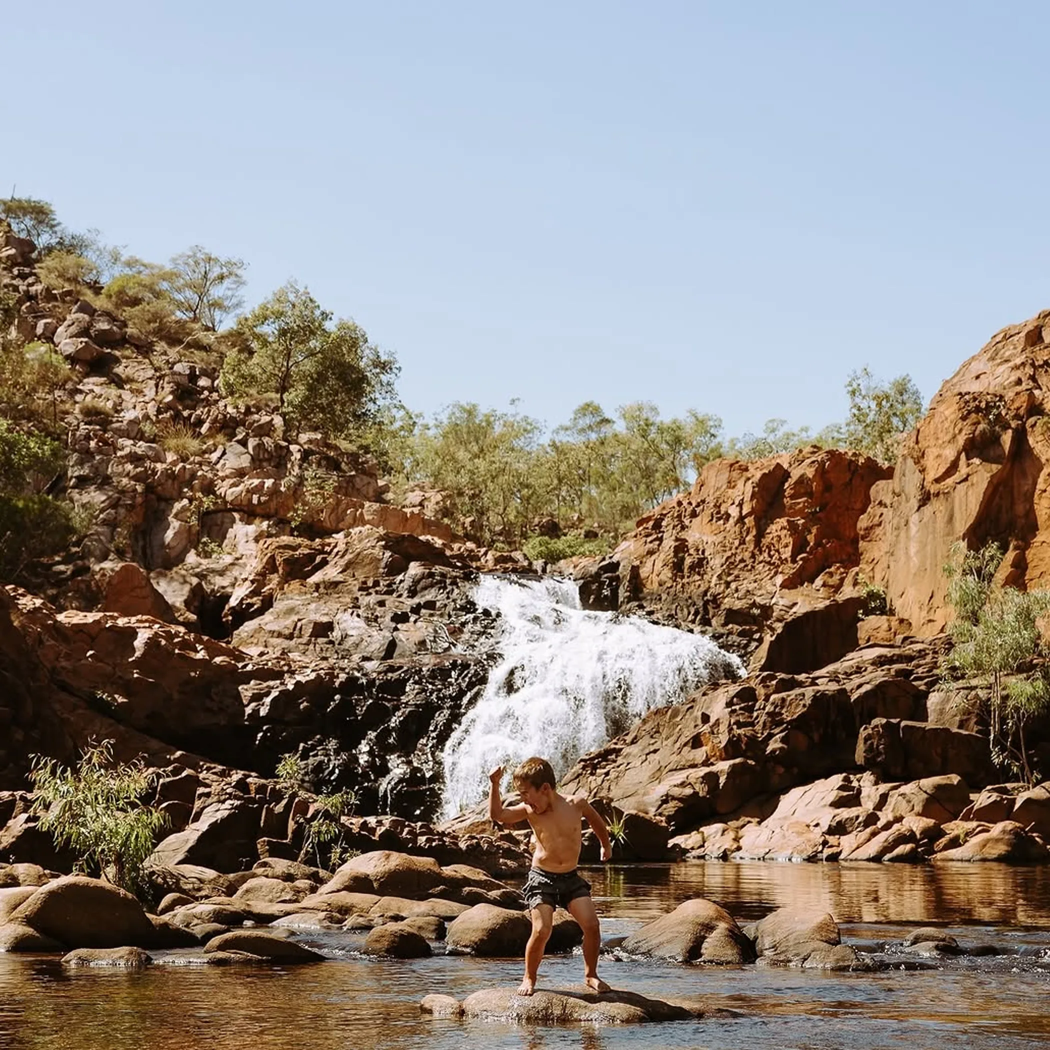 nt swimming hole and waterfall